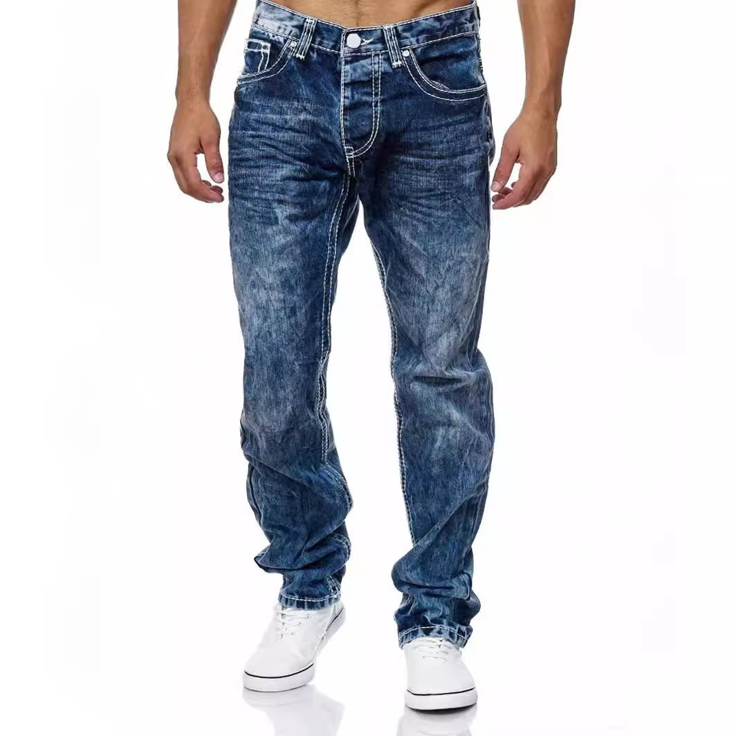 European And American Straight Men's Jeans