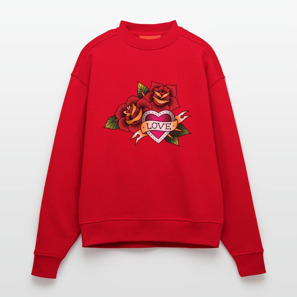 Heavyweight Oversized Organic Crew Neck - Rot