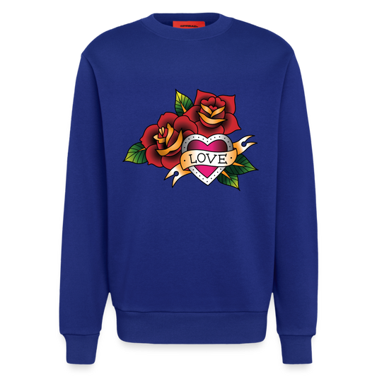 Heavyweight Oversized Organic Crew Neck - Iconic Blue