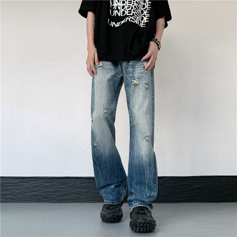 Men's High Street Straight Jeans Men