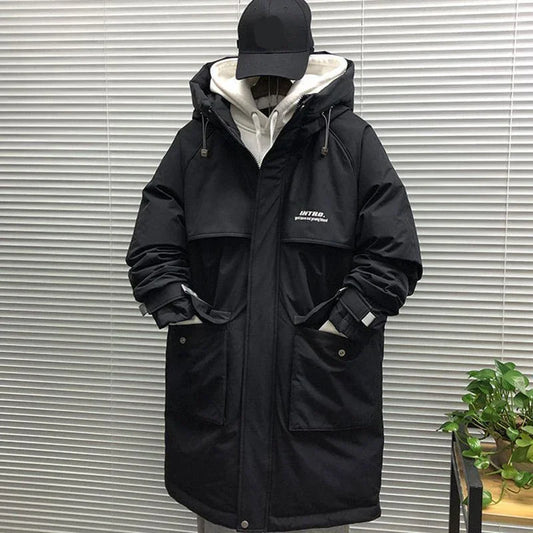 2023 Winter Oversize Parka: Urban Cityboy Style, warm padded, casual high-street men's coat.