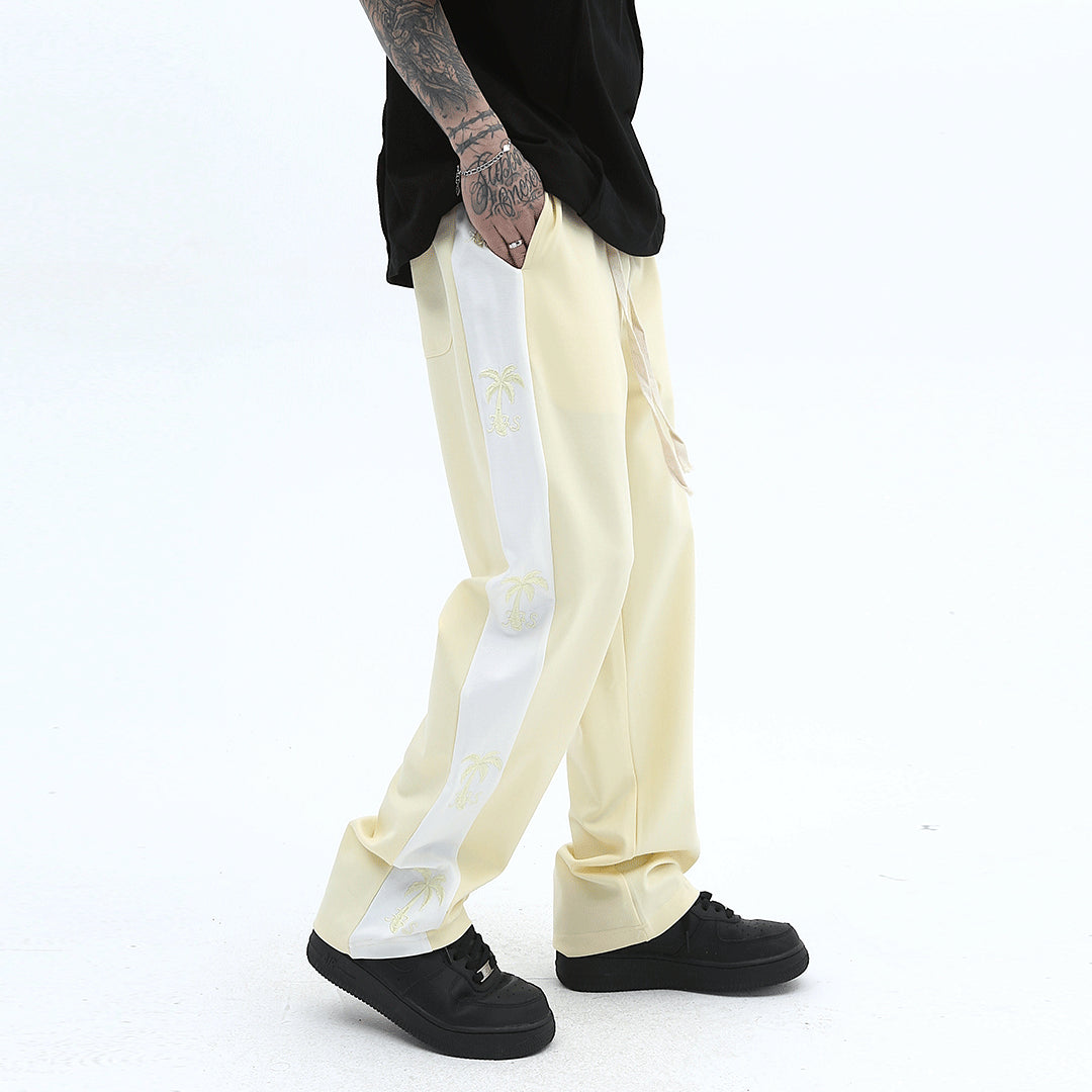 Men's Thin Contrast Color Patchwork Casual Sports Pants