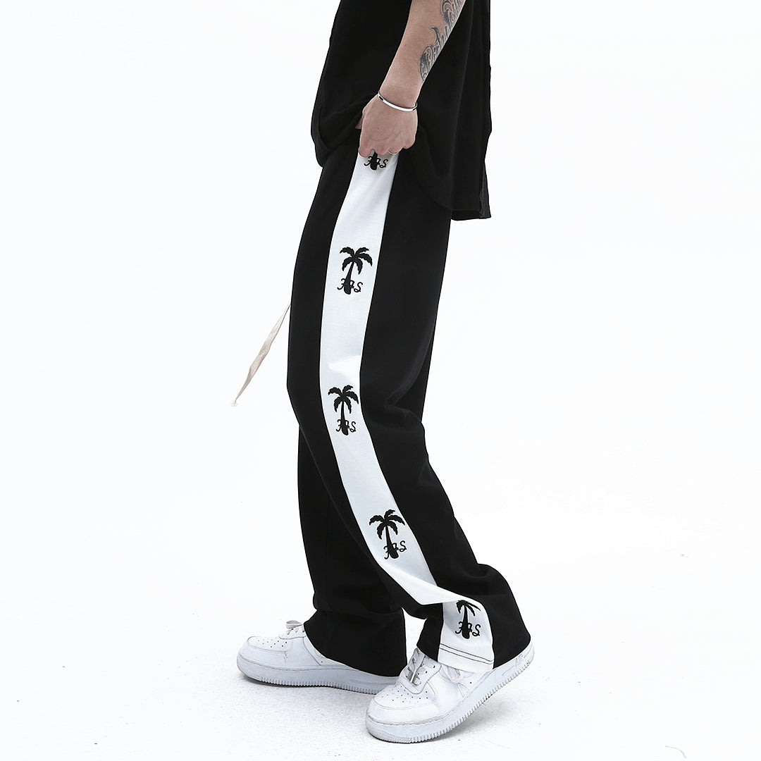 Men's Thin Contrast Color Patchwork Casual Sports Pants